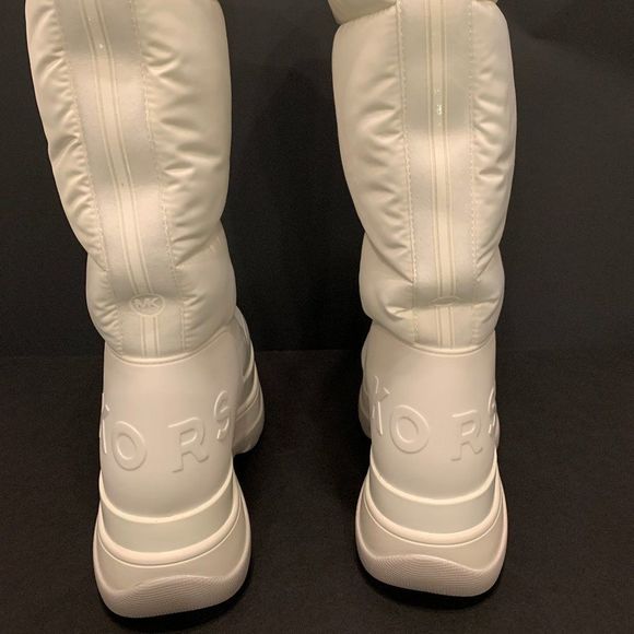 WHITE Michael Kors Gamma Cold Weather Tall Boots retail $225 - Picture 3 of 8